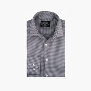 John Miles Black/White Gingham Shirt