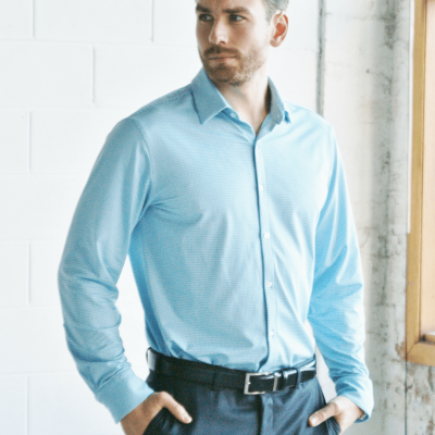 John Miles Pale Blue Shirt - Melbourne Made