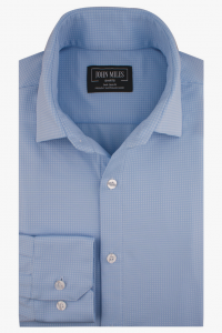 John Miles Non-Iron Pale Blue Shirt